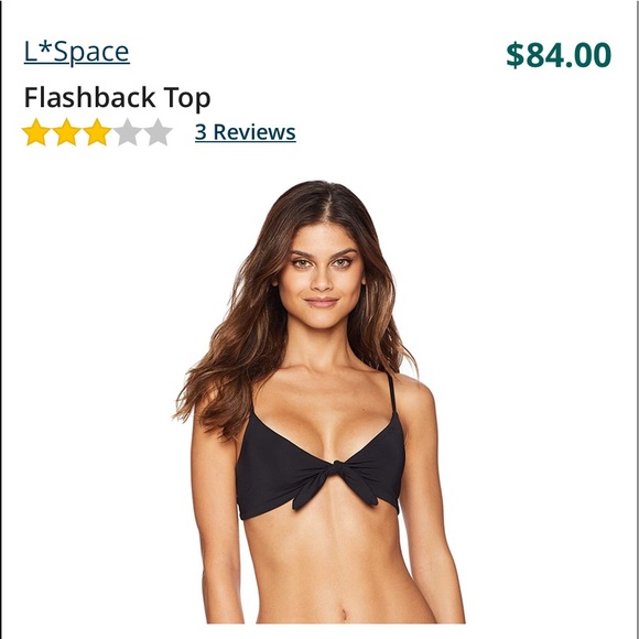 l*space Other - L space tie front bikini bathing suit top